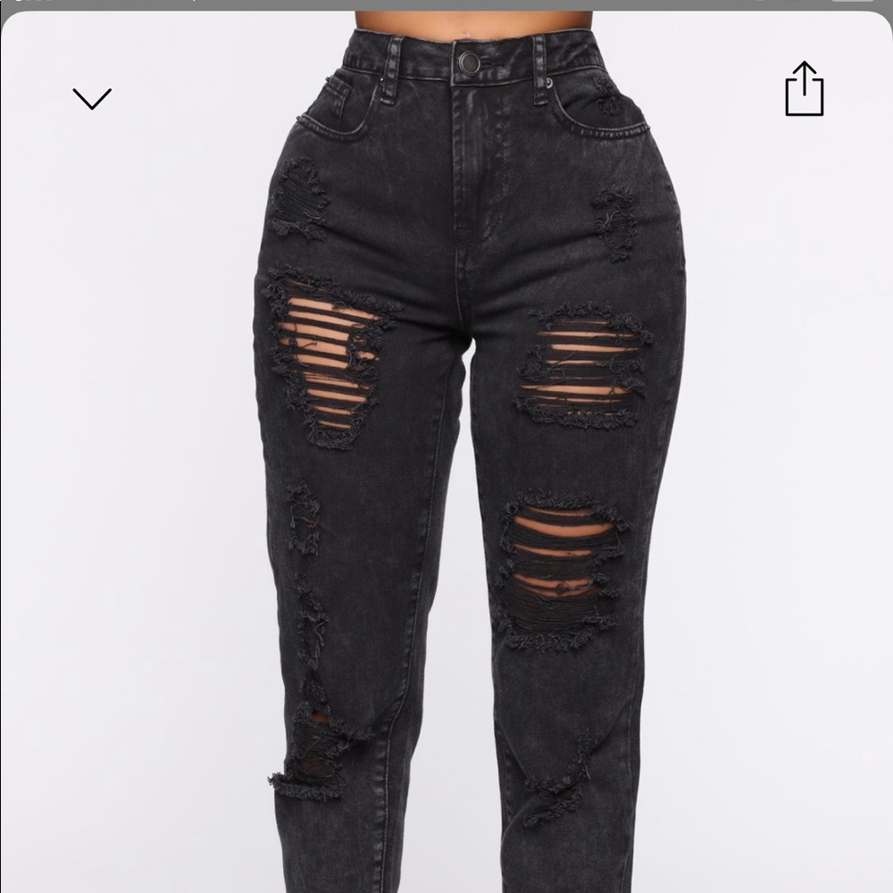 Fashion nova Lola destructed jeans✨